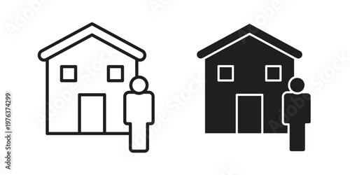 Tenant icon set, logo vector eps10