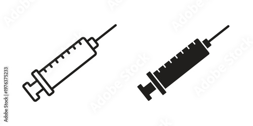 Vaccination icon set, logo vector eps10