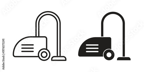 Vacuum cleaner icon set, logo vector eps10