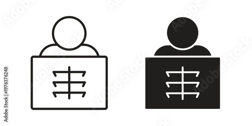 X ray icon set, logo vector eps10