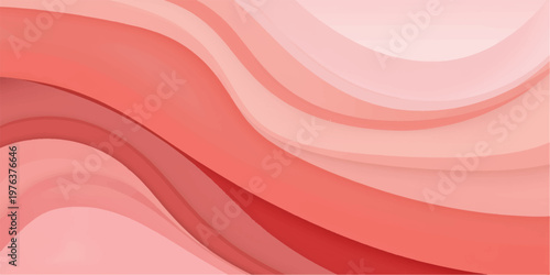Abstract pink background with soft flowing silk waves and smooth satin curves creates a light textured fabric design for a decorative vector wallpaper illustration