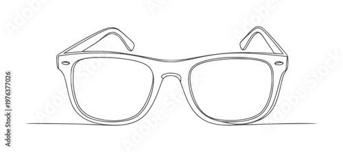 Black outline of wayfarer style sunglasses white eyewear accessory fashion