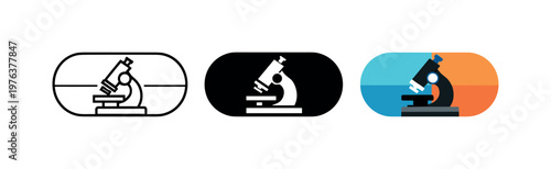 Inspecting batches illustrated by a microscope silhouette aligned over a capsule shape to convey controlled testing within