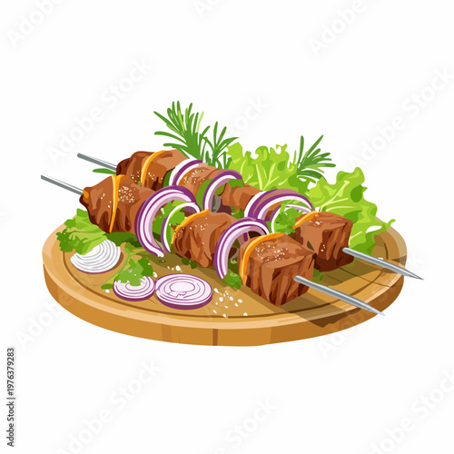 Schaschlik vom Grill