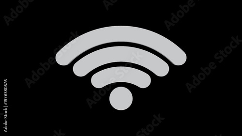 wi-fi icon on transparent background