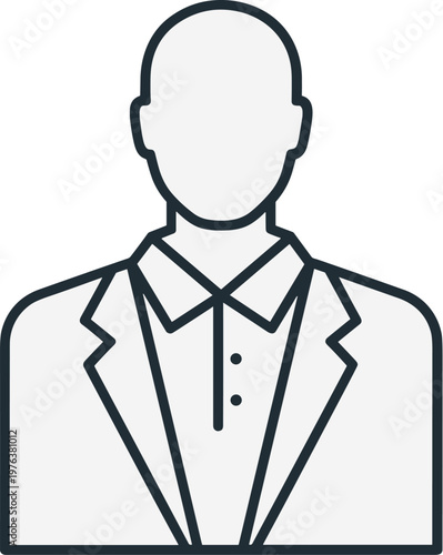 Steampunk mechanical businessman vector illustration, robotic man in suit with gears and clockwork parts, industrial cyborg line art