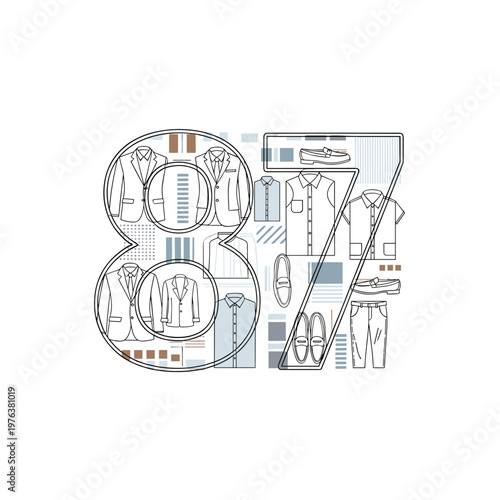 Minimalist sportswear line icon vector, athletic apparel set with t-shirt and shorts, fitness clothing and running shoe illustration