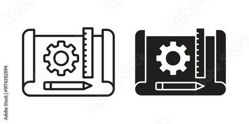 Foto Prototyping icon silhouette