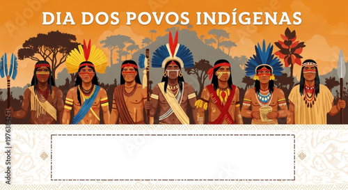Dia dos Povos Indígenas Banner Diversidade Cultural Povos Originários
