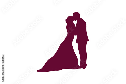 Dating Couple Proposal Moment Silhouette Art.