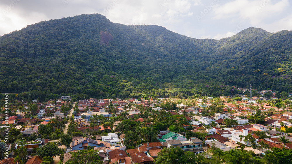 Fototapeta premium Mountain and beach landscape Brazil