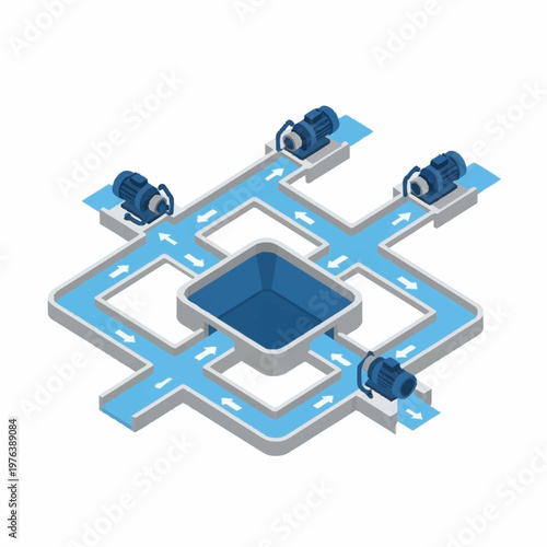 Four cars on a road network.