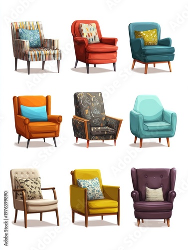 Colorful Armchairs Collection
