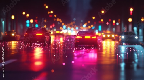 Data visualization of 5G IoT traffic flow in downtown