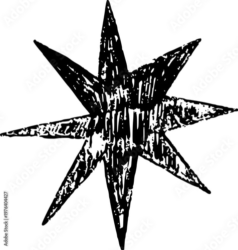 Crayon Scribble Star