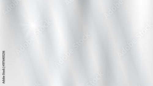 Sleek silver mirror surface with gradient shine and reflective metal texture. Modern minimal composition is ideal for digital banners, branding, and contemporary presentations.