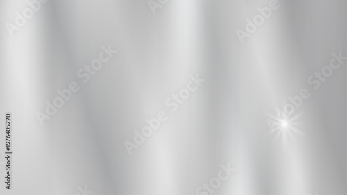 Silver mirror gradient background with glossy metallic reflection and smooth chrome texture. Modern abstract design ideal for luxury branding, tech visuals, web banners and presentations.