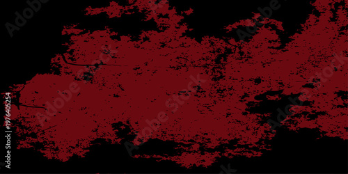 Abstract dark red grunge texture on black background, moody crimson splatter effect for cinematic backdrop