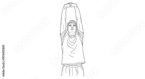 A person stretches their arms overhead in a dynamic movement, symbolizing flexibility, wellness, and body awareness.