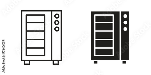 Infrared heat cabin icon concept design set. Icon Element For Design