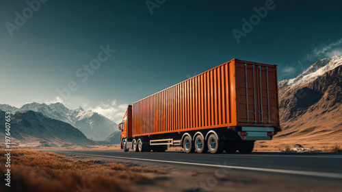 truck on the highway