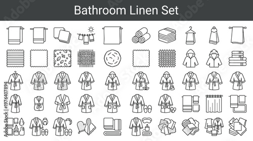 Bathroom fabric essentials featuring large drying cloths, small drying cloths, facial cloths, outdoor drying cloths, oversized