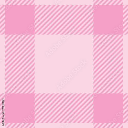 Summertime background plaid texture, crease fabric vector pattern. Tile tartan textile seamless check in light and pink colors.