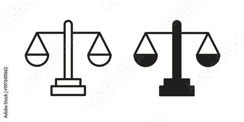 Equality icon collection on white background. Vector icon art.