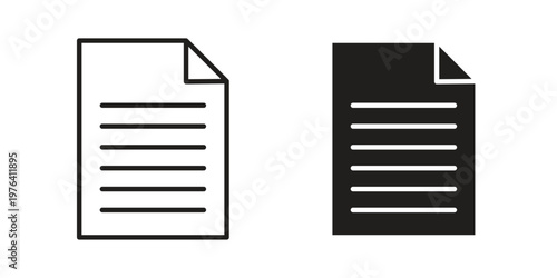 File icon collection on white background. Vector icon art.