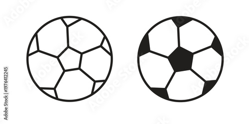 Football icon collection on white background. Vector icon art.