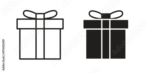 Gift icon collection on white background. Vector icon art.