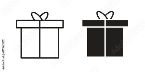 Gift icon collection on white background. Vector icon art.
