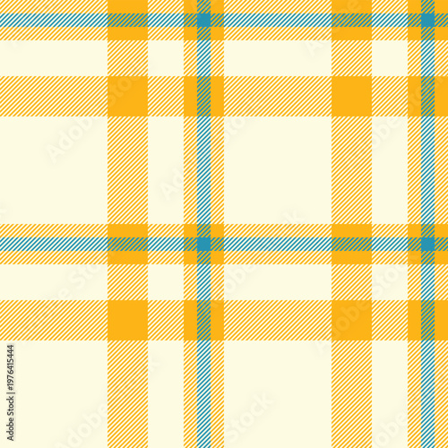 Wrapping tartan fabric textile, poncho check texture plaid. Spanish seamless background vector pattern in light yellow and bright colors.