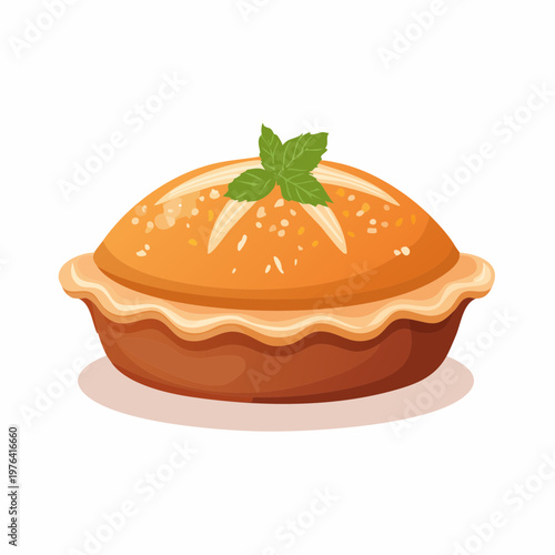 Pirog mit Fleischfüllung