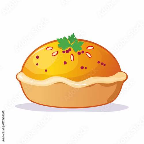 Pirog mit Fleischfüllung