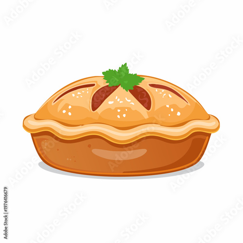 Pirog mit Fleischfüllung