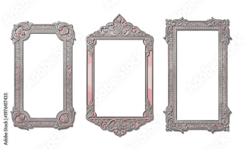 old antique vintage frame. vector illustration