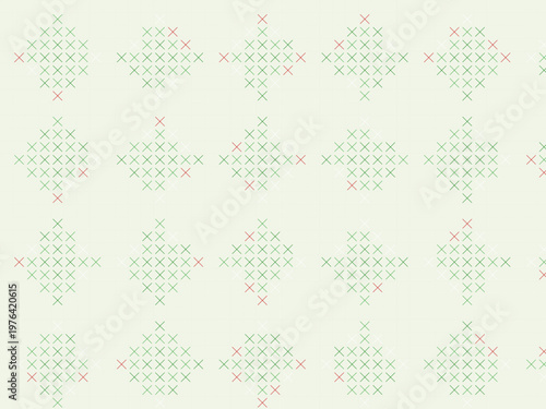 Handmade Cross Stitch Embroidery Folk Pattern Background