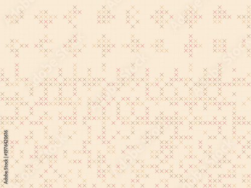 Cross Stitch Pixel Art Craft Textile Pattern Design