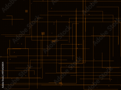 PCB Trace Pattern Futuristic Technology Abstract Background