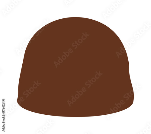 Fotografía A simple brown dome-shaped graphic