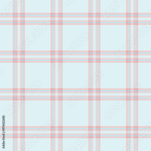 Funky background pattern check, panjabi vector plaid seamless. Summertime textile fabric texture tartan in light and white colors.