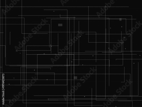 Digital Circuit Board Electronic Network Pattern Design