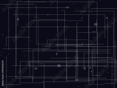 Digital Circuit Board Electronic Network Pattern Design