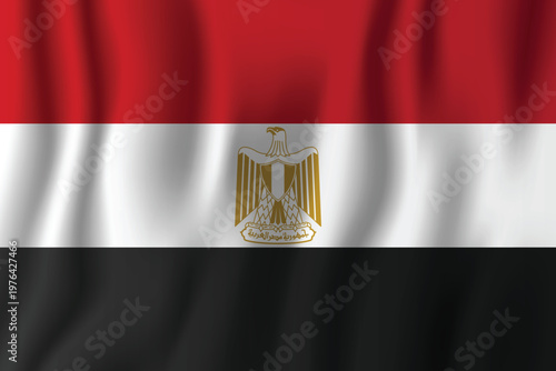 Waving flag of egypt a symbol of national pride and arab identity