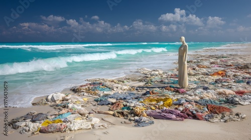 Conceptual underwater series showing animals surrounded by man‑made trash, ideal visuals for climate crisis, conservation and environmental campaigns.