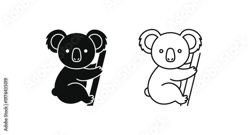 Cute Koala Drawing Ideas for Beginners Vector