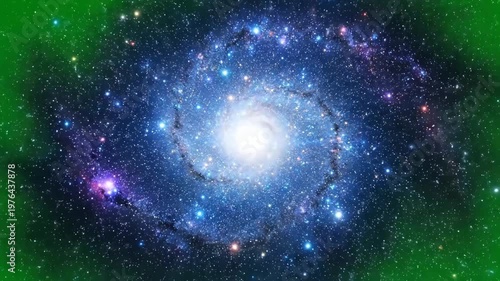 Stunning Spiral Galaxy in Deep Space, A Cosmic Masterpiece of Stars and Nebulae