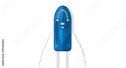 A blue electric iron with a cord on a white background