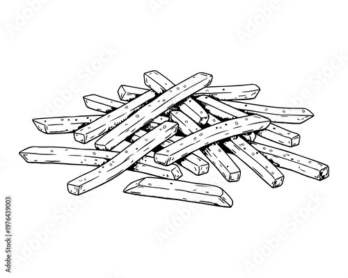 Crispy Fries: A delicious serving of golden-brown fries, expertly prepared and ready to satisfy a craving. 